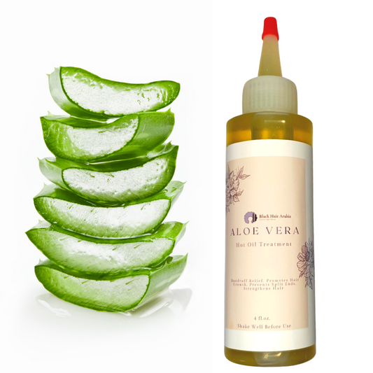 Aloe Vera Hot Oil Treatment Oil. Promotes Hair Growth and Repairs Split Ends