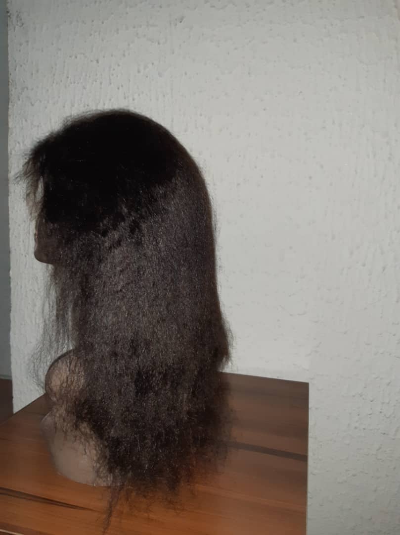 Ima Blow-out Style Kinky Straight Lace Front Wig