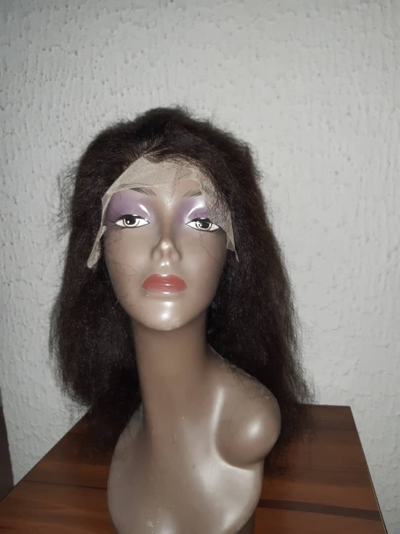 Ima Blow-out Style Kinky Straight Lace Front Wig