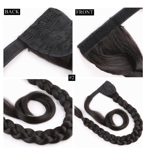 Jumbo Pre Braided Ponytail Synthetic Hair Extension